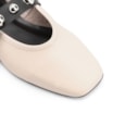 Sapatilha Esferas Couro Off White/Preto Fivela - imagem 7