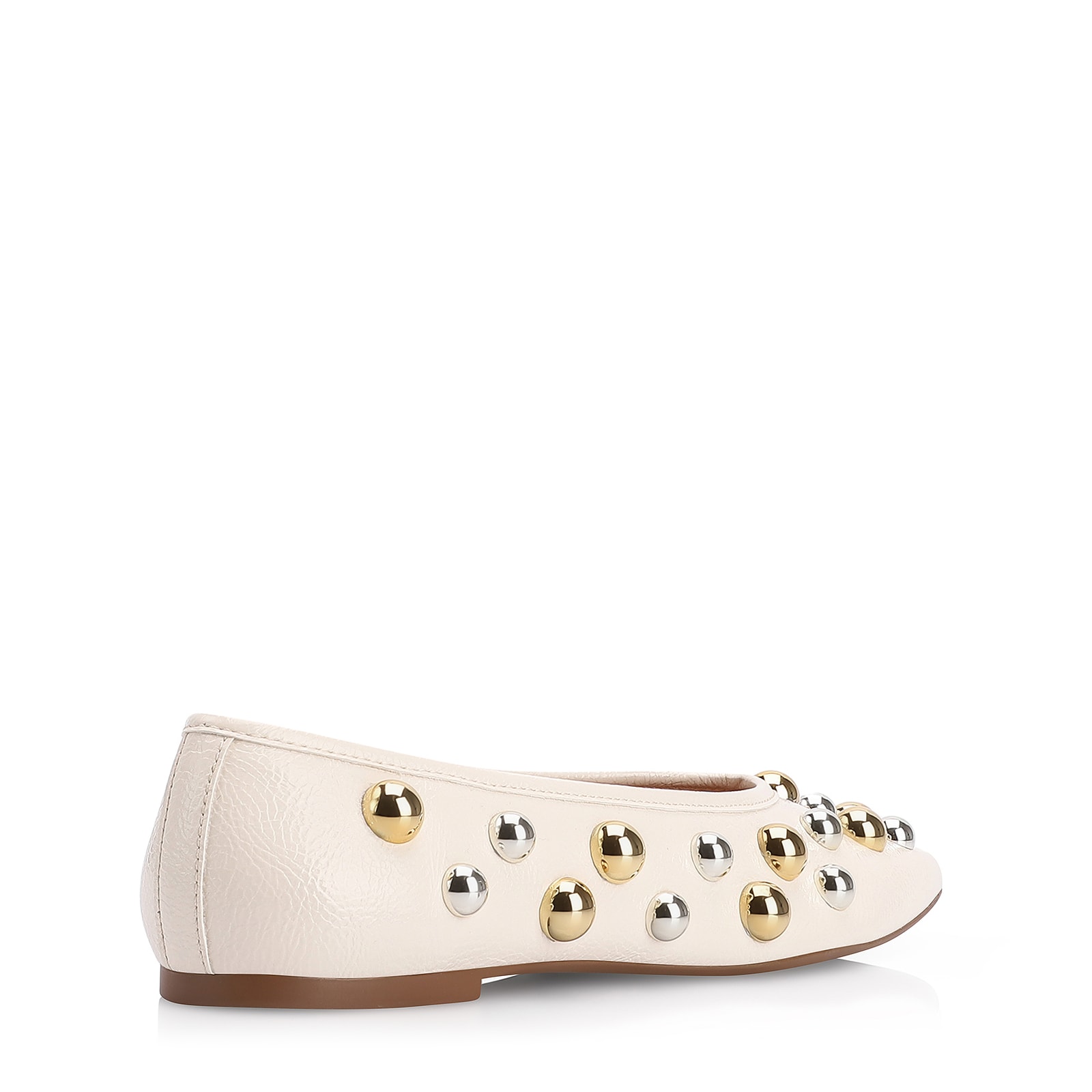 Sapatilha Esferas Verniz Off White