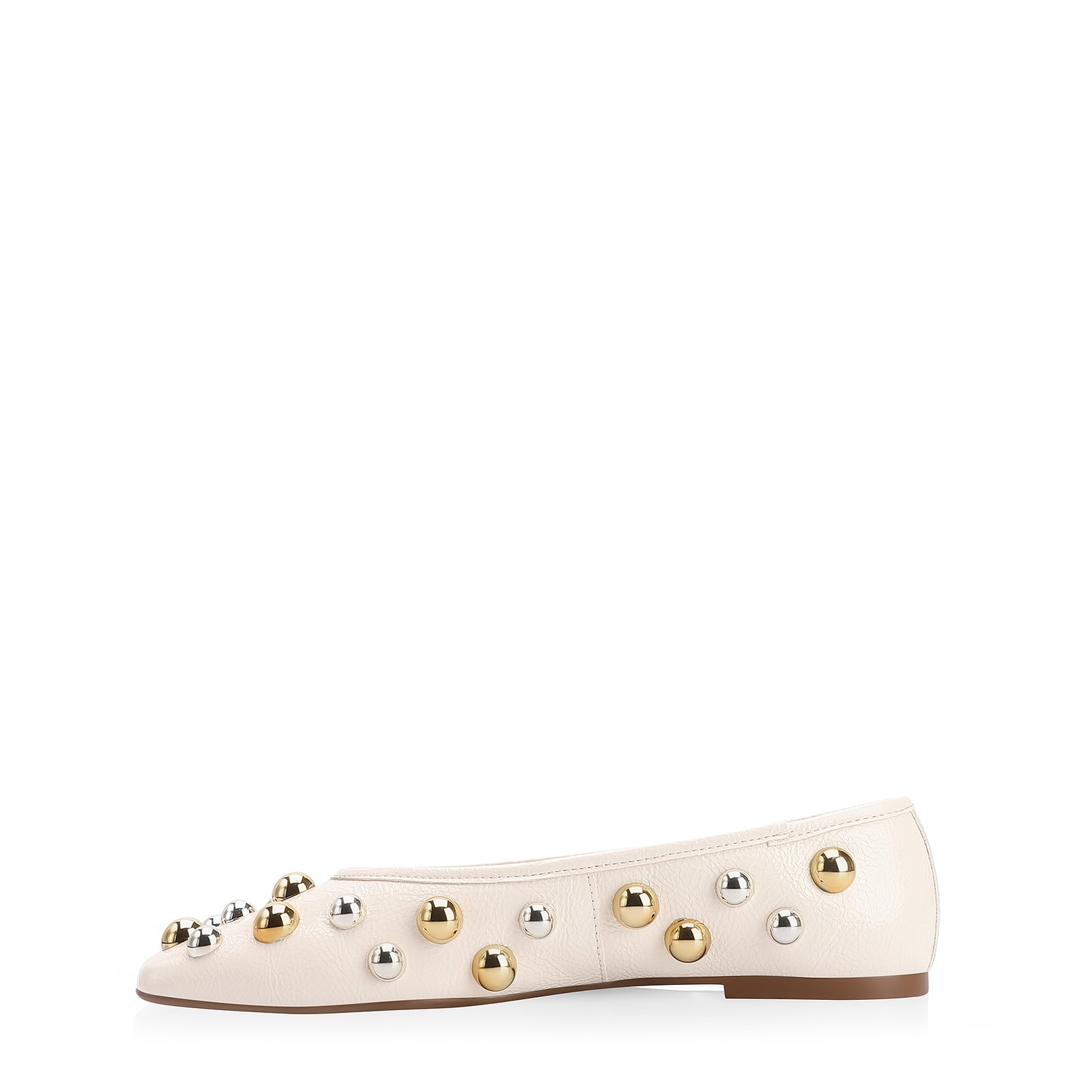 Sapatilha Esferas Verniz Off White
