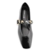 Sapatilha Esferas Verniz Preto Fivela - imagem 5