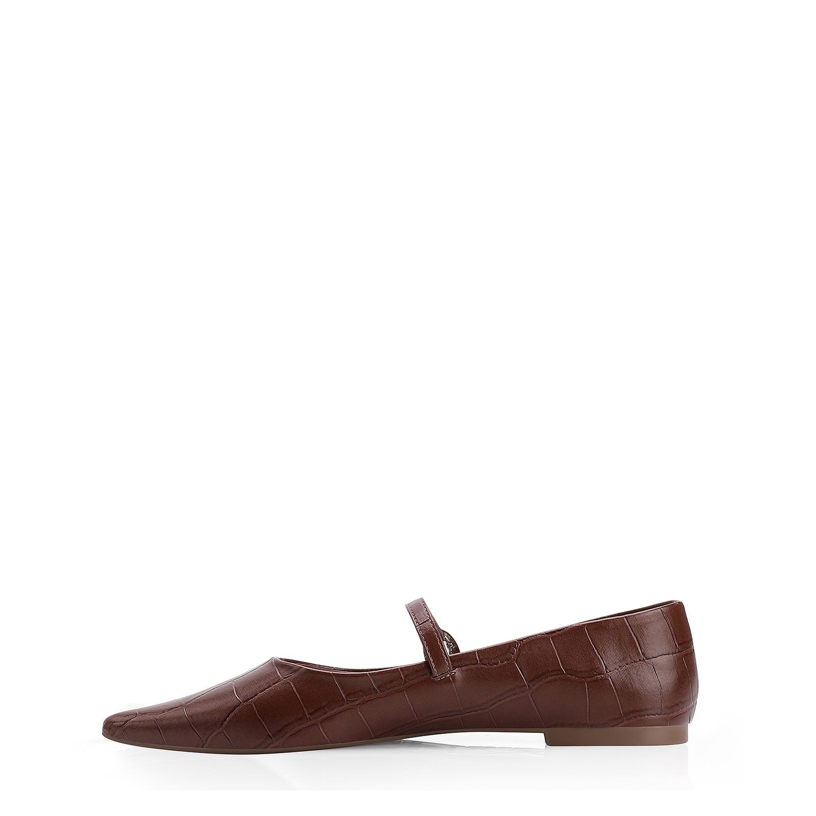 Sapatilha Fivela Alt Croco Marrom