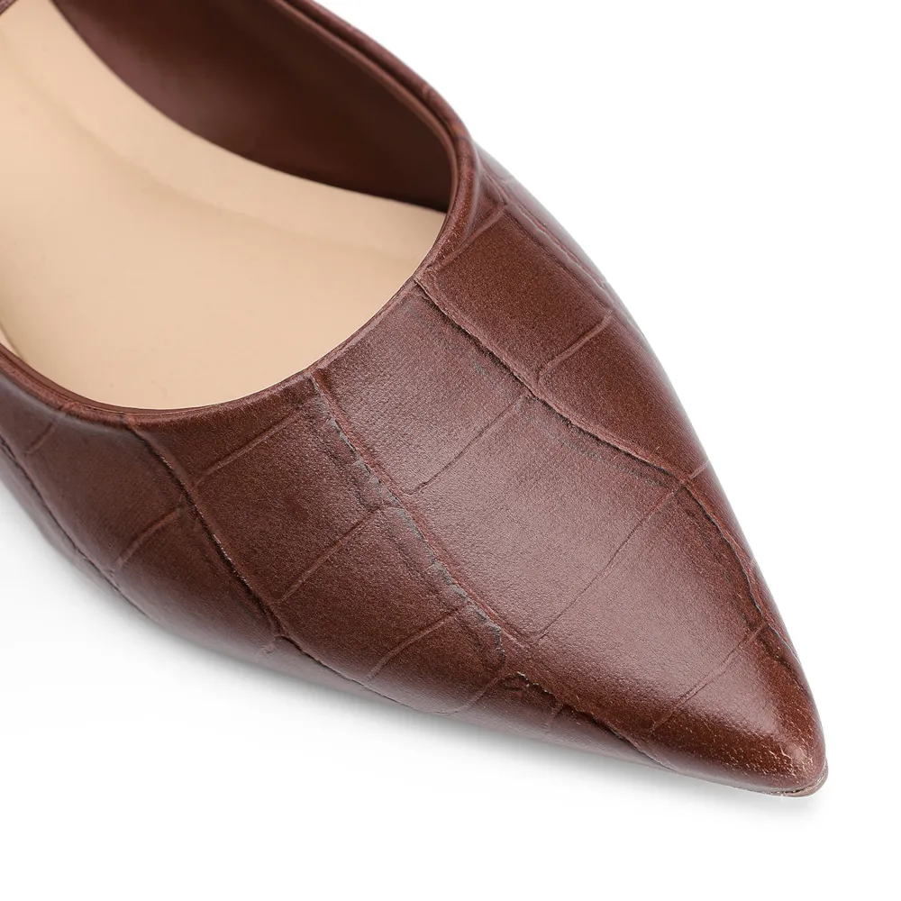 Sapatilha Fivela Alt Croco Marrom - imagem 6