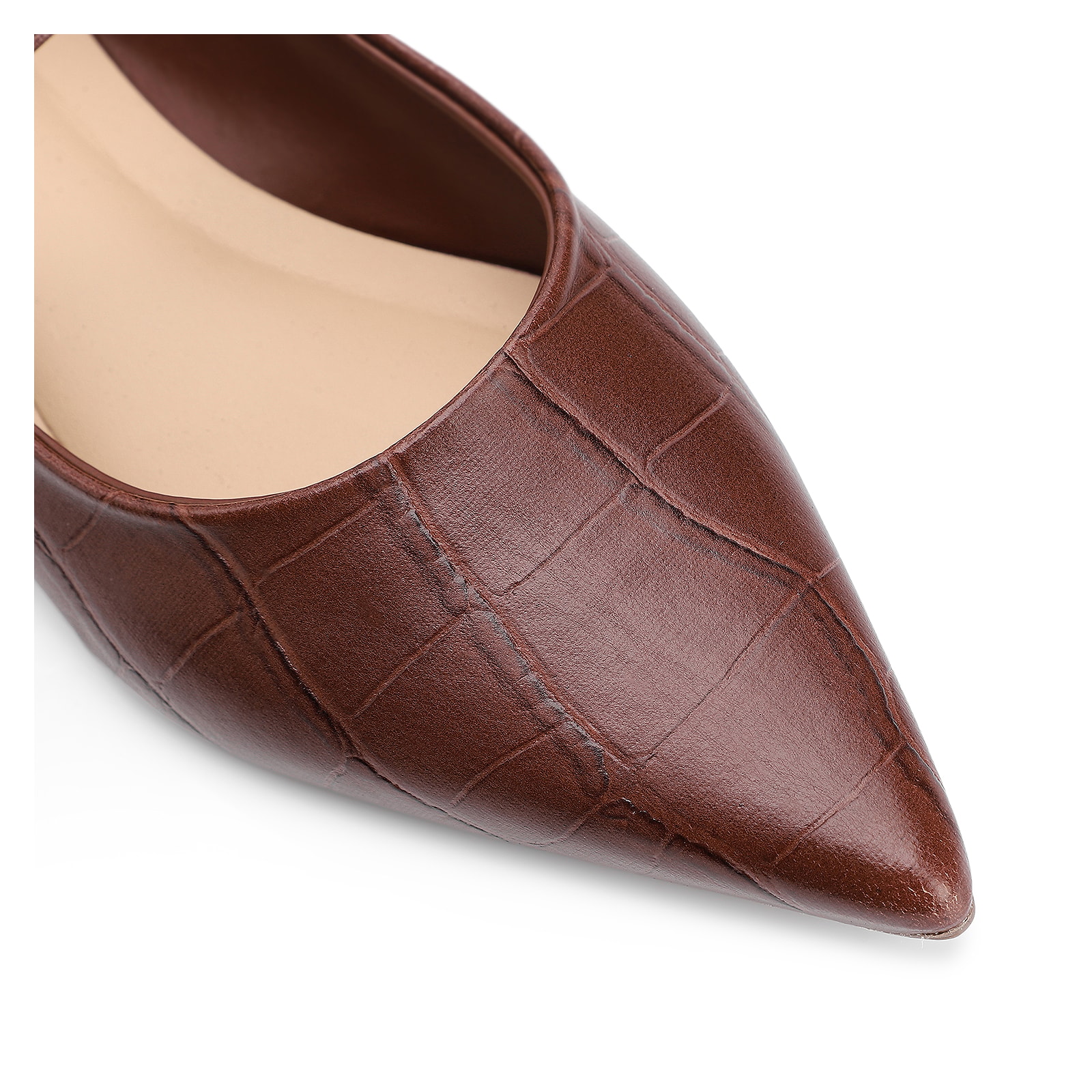 Sapatilha Fivela Alt Croco Marrom