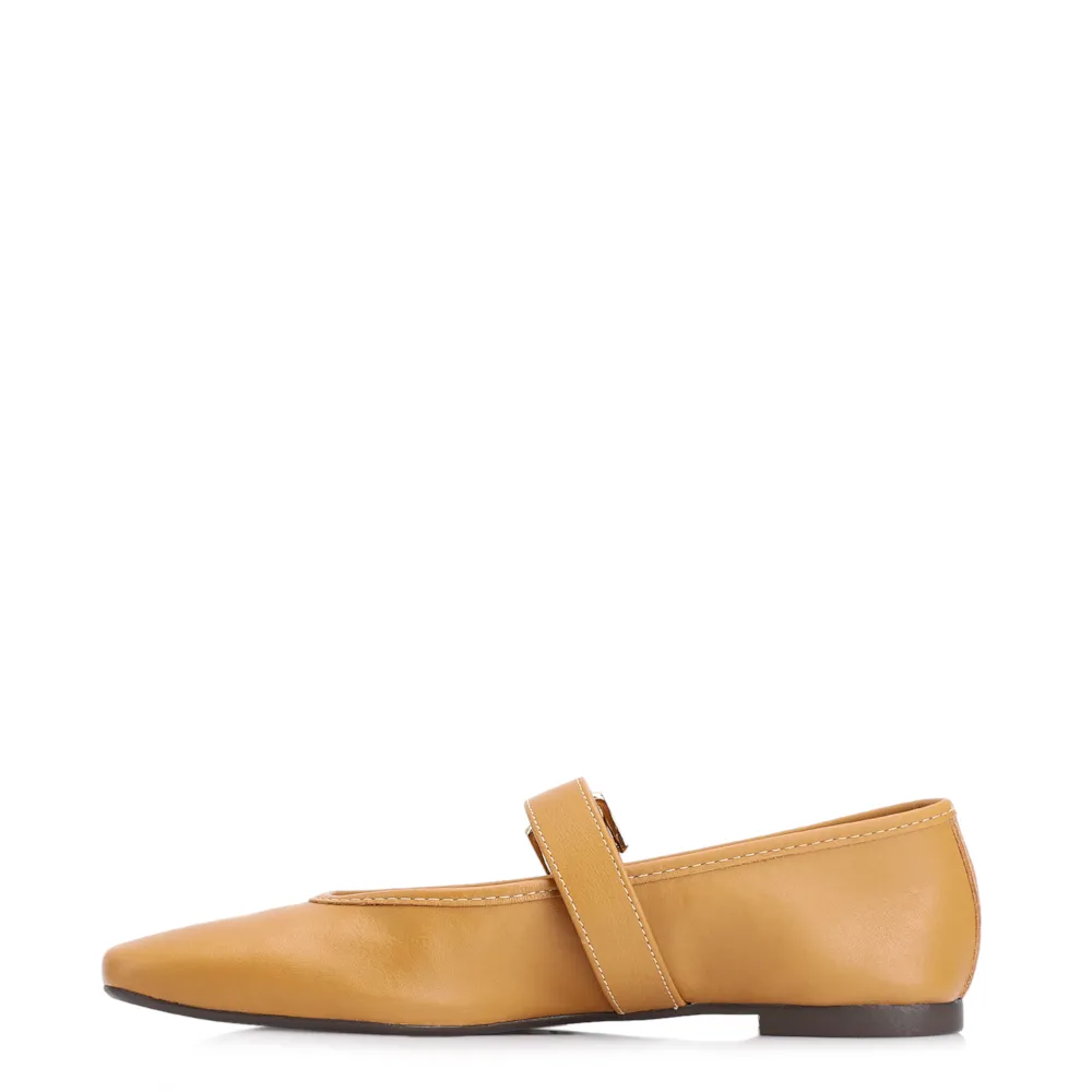 Sapatilha Fivela Couro Amarelo - imagem 5