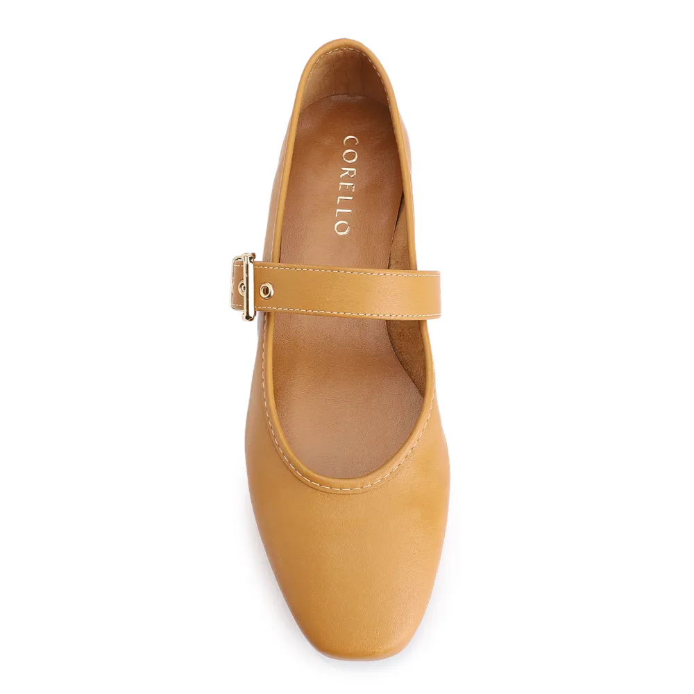 Sapatilha Fivela Couro Amarelo - imagem 6