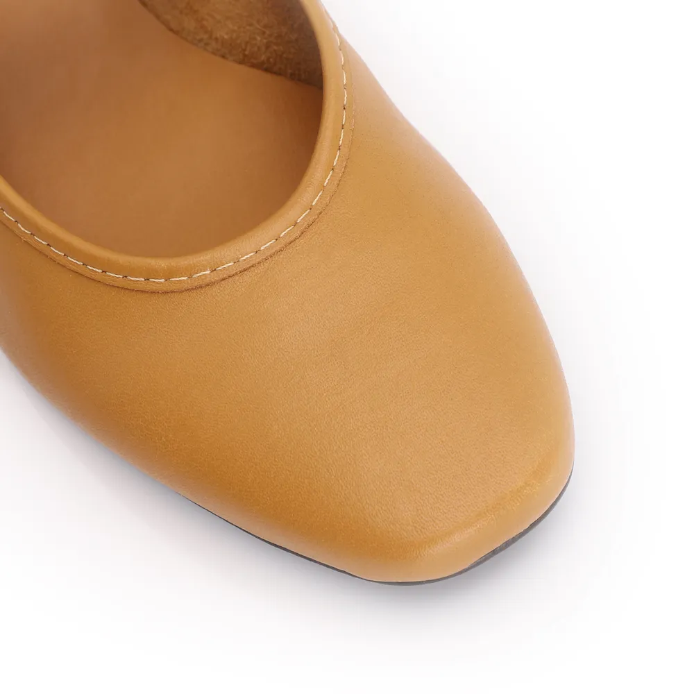 Sapatilha Fivela Couro Amarelo - imagem 7