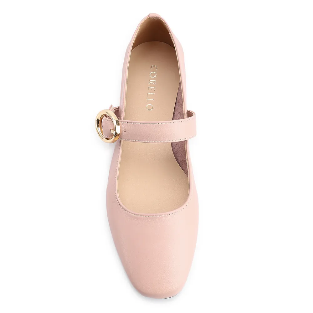 Sapatilha Fivela Couro Rosa - imagem 5