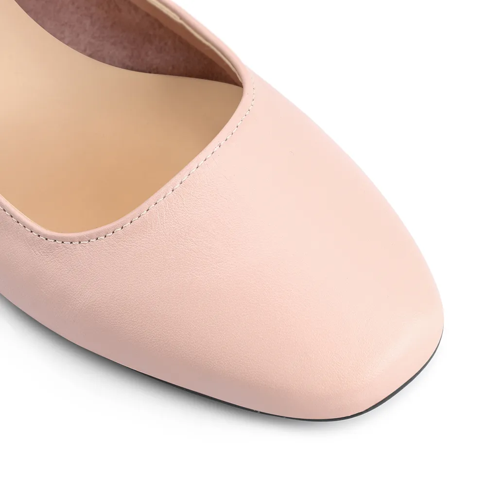 Sapatilha Fivela Couro Rosa - imagem 6