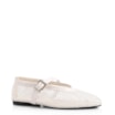 Sapatilha Fivela Tela/Verniz Off White - imagem 1