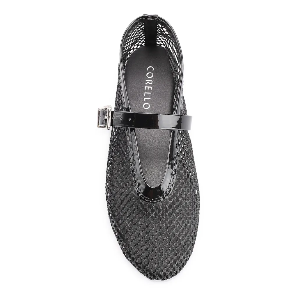 Sapatilha Fivela Tela/Verniz Preto - imagem 5