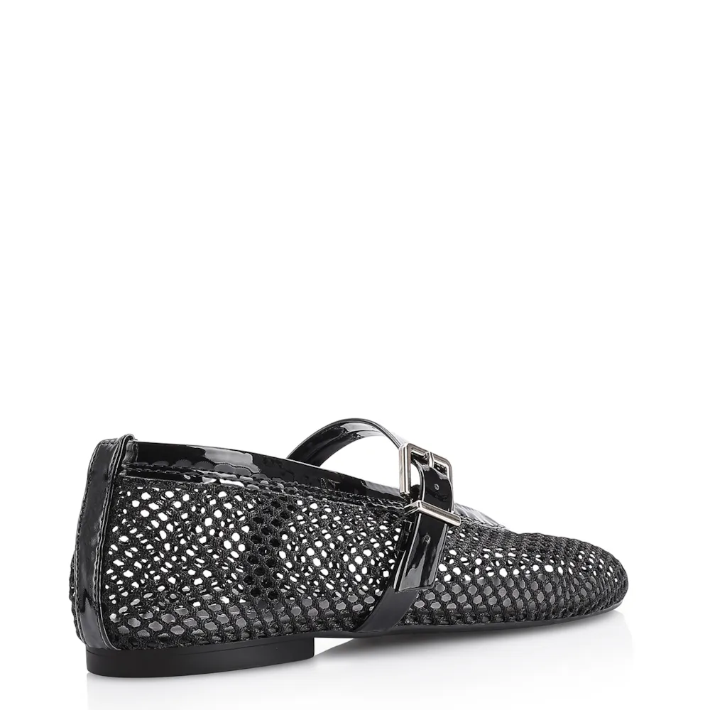 Sapatilha Fivela Tela/Verniz Preto - imagem 3