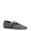 Sapatilha Fivela Tweed Preto/Verniz Preto - imagem 1
