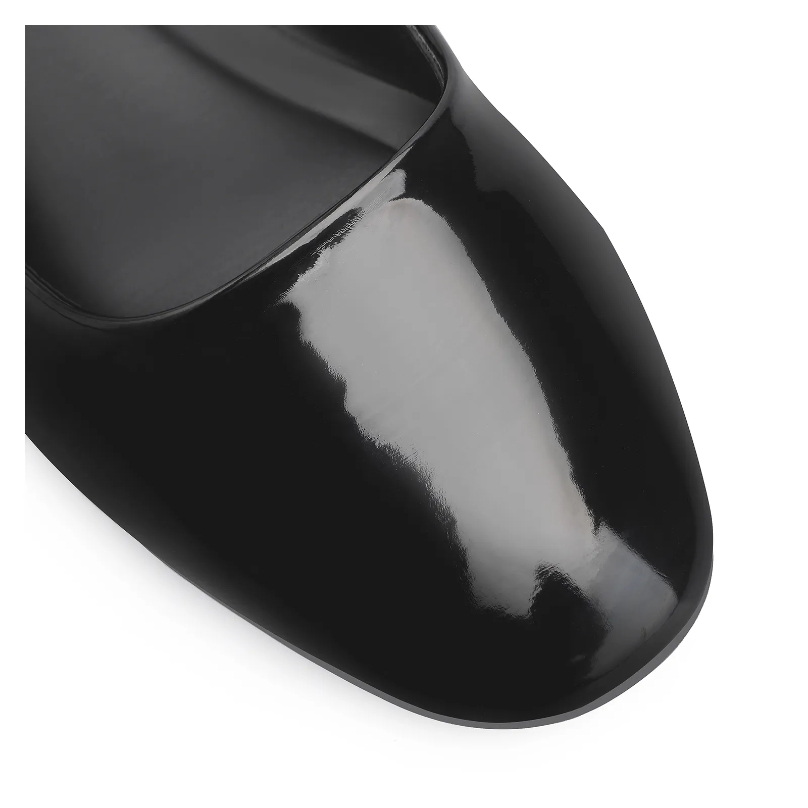 Sapatilha Fivela Verniz Preto