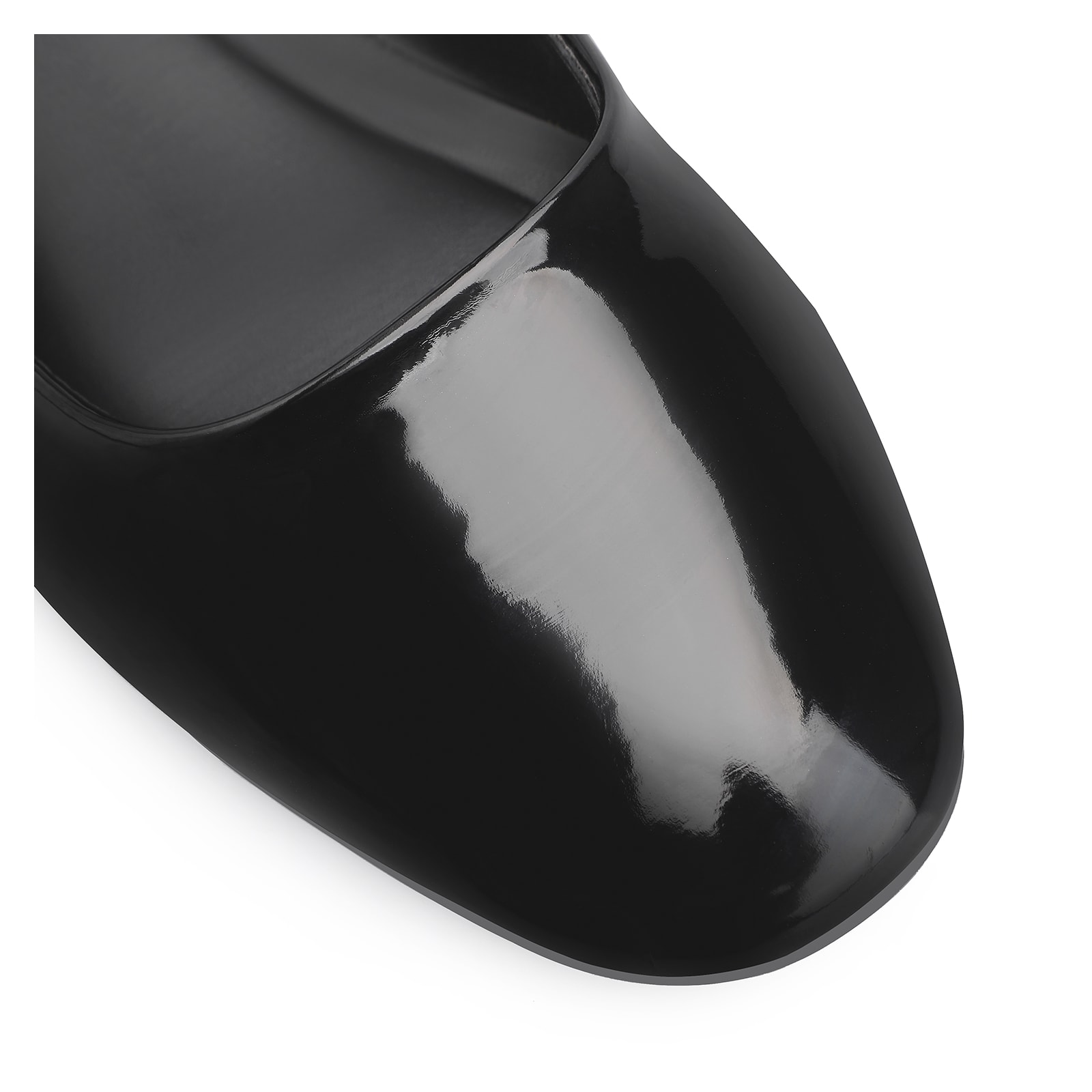 Sapatilha Fivela Verniz Preto