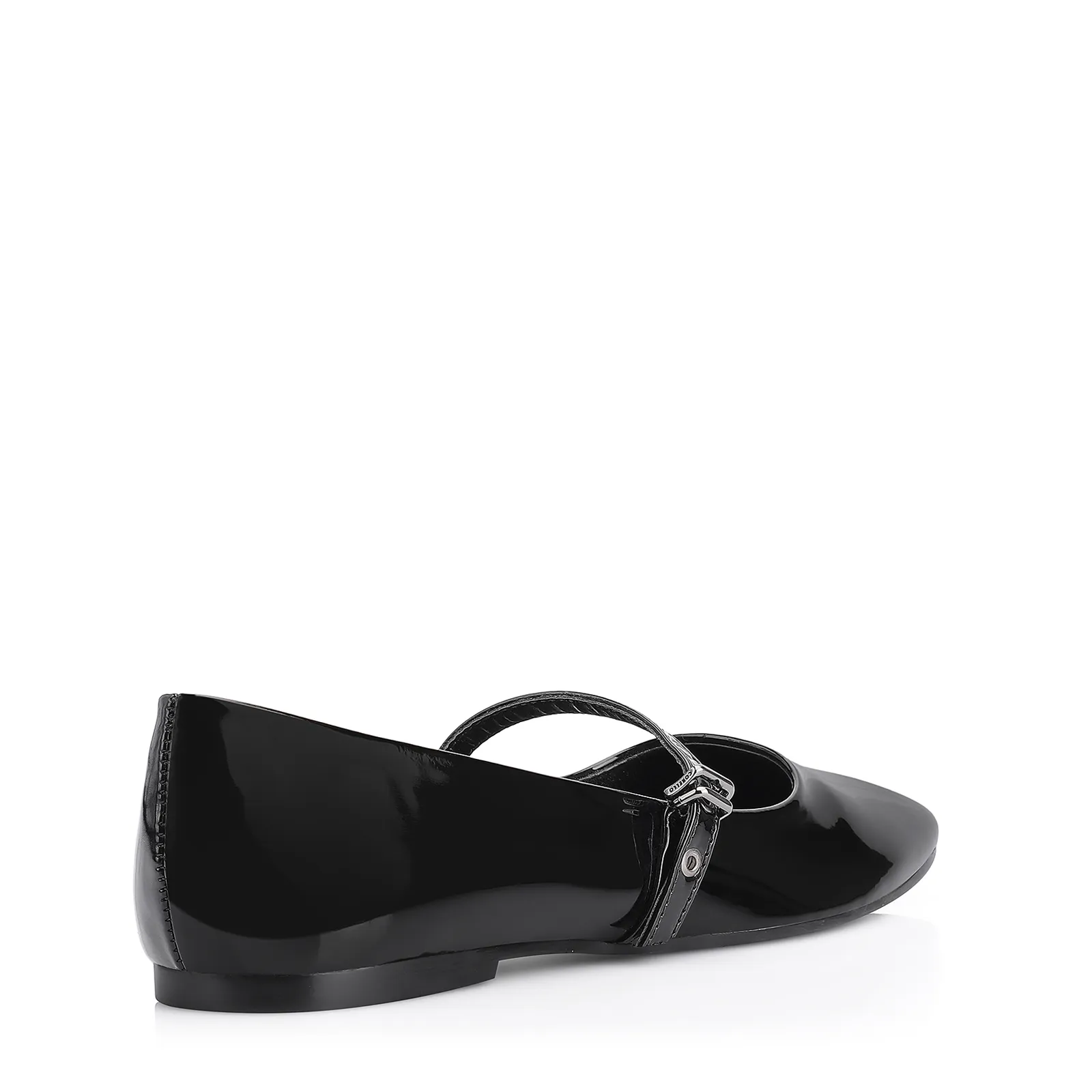 Sapatilha Fivela Verniz Preto