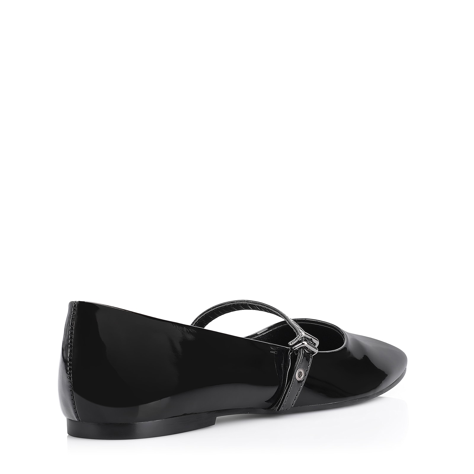 Sapatilha Fivela Verniz Preto
