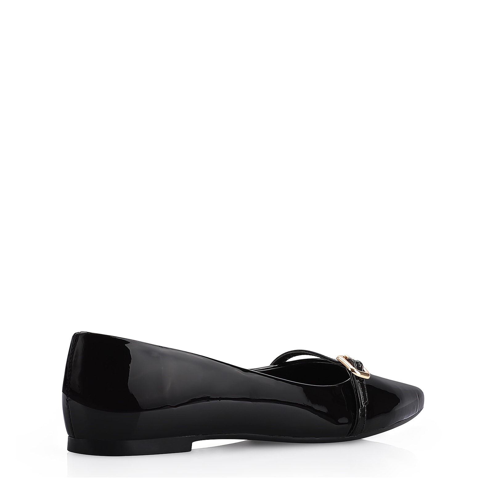 Sapatilha Fivela Verniz Preto