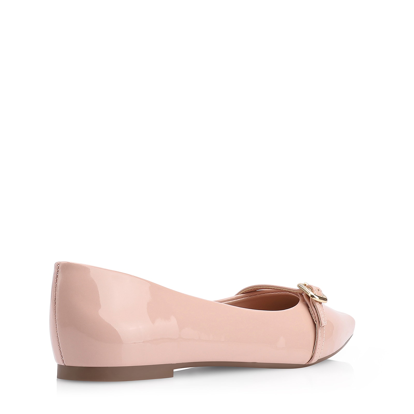 Sapatilha Fivela Verniz Rosa