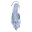 Sapatilha Flor Couro Azul - imagem 6