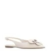 Sapatilha Flor Couro Off White - imagem 1
