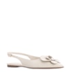 Sapatilha Flor Couro Off White - imagem 1