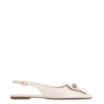 Sapatilha Flor Couro Off White - imagem 2