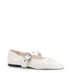 Sapatilha Ilhós Verniz Off White - imagem 1