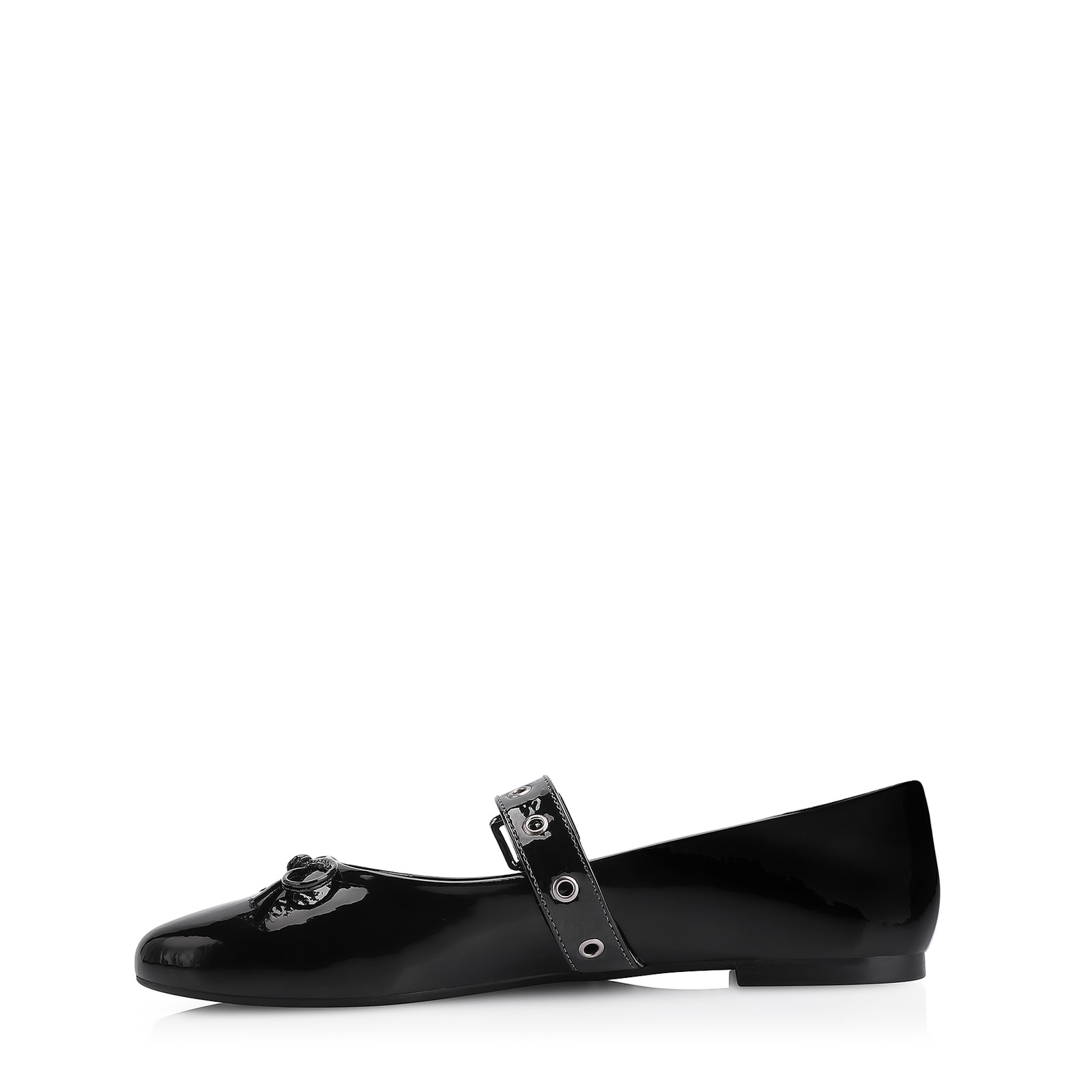 Sapatilha Ilhós Verniz Preto