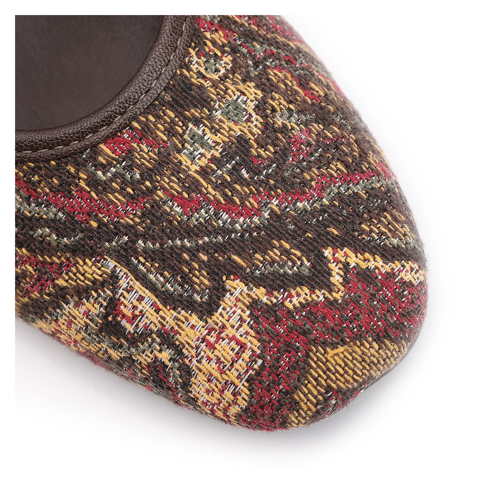 Sapatilha Jacquard Paisley /Alt Marrom Escuro