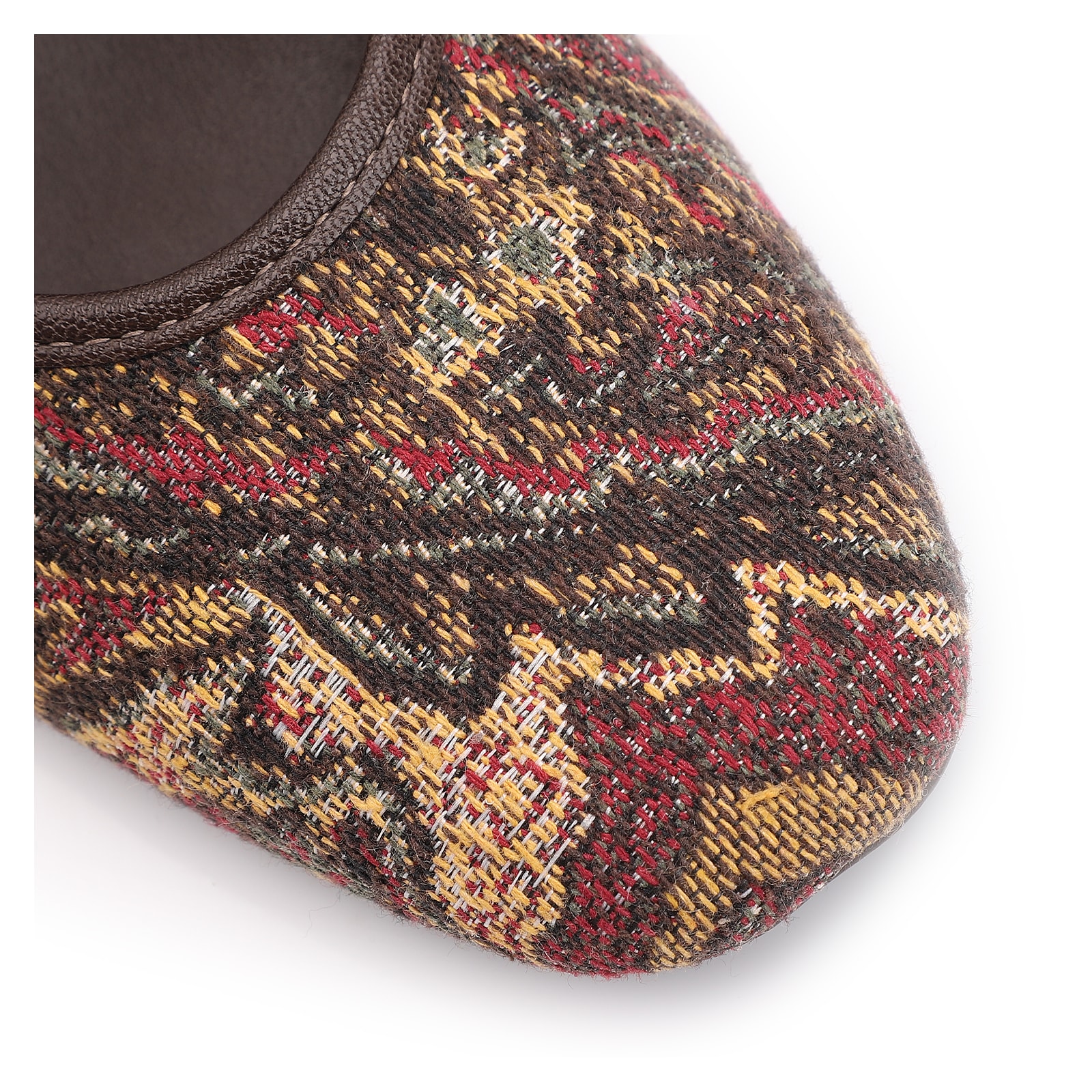 Sapatilha Jacquard Paisley /Alt Marrom Escuro