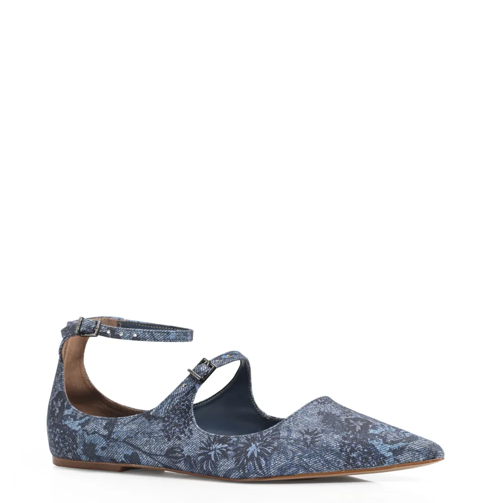 Sapatilha Jeans Floral