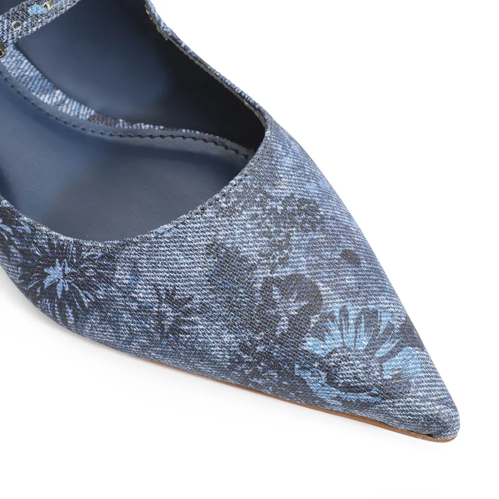 Sapatilha Jeans Floral - imagem 7