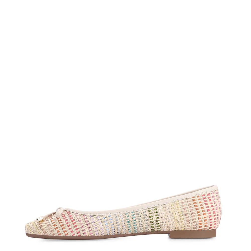 Sapatilha Laço Alt Off White/Ráfia Colorida - imagem 4