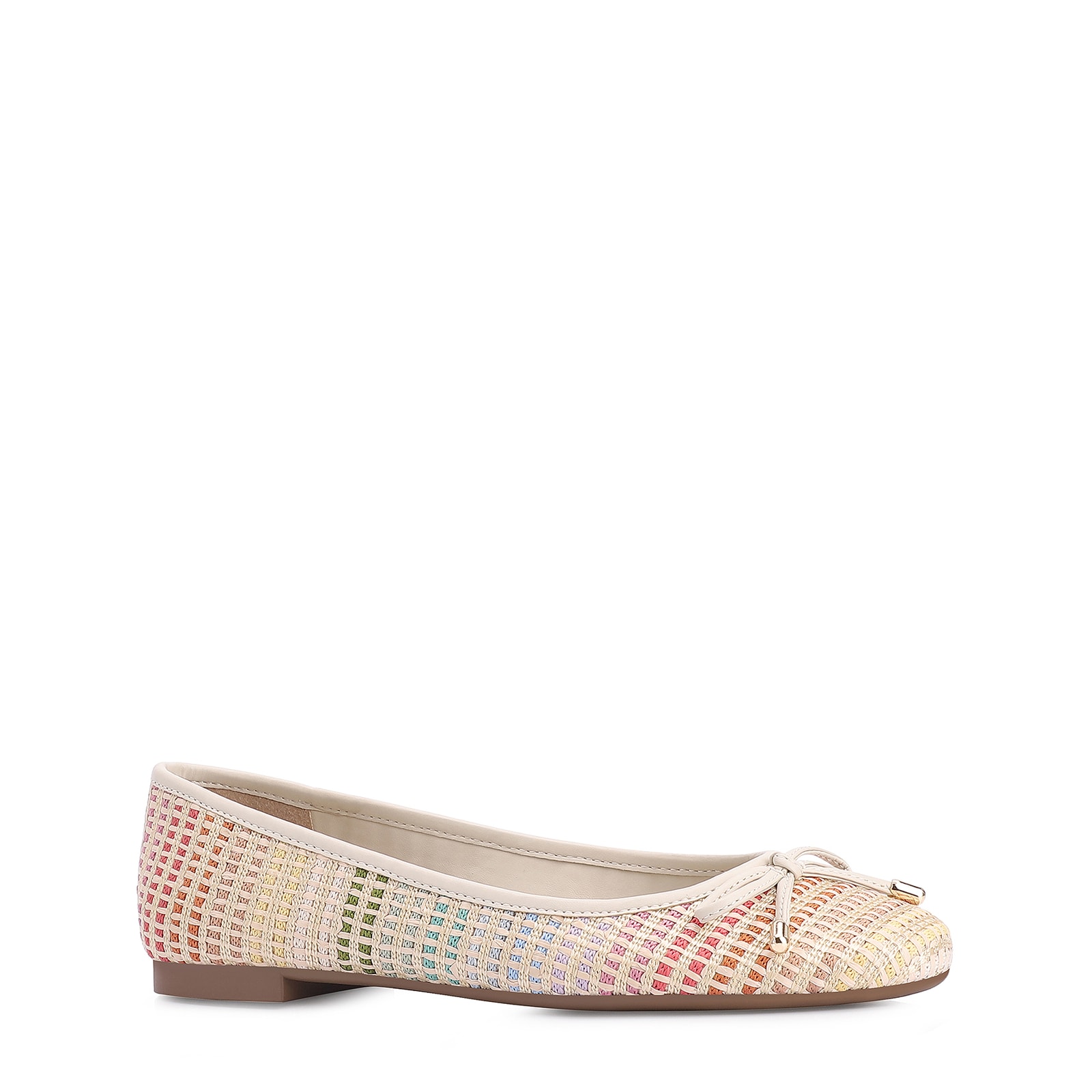Sapatilha Laço Alt Off White/Ráfia Colorida