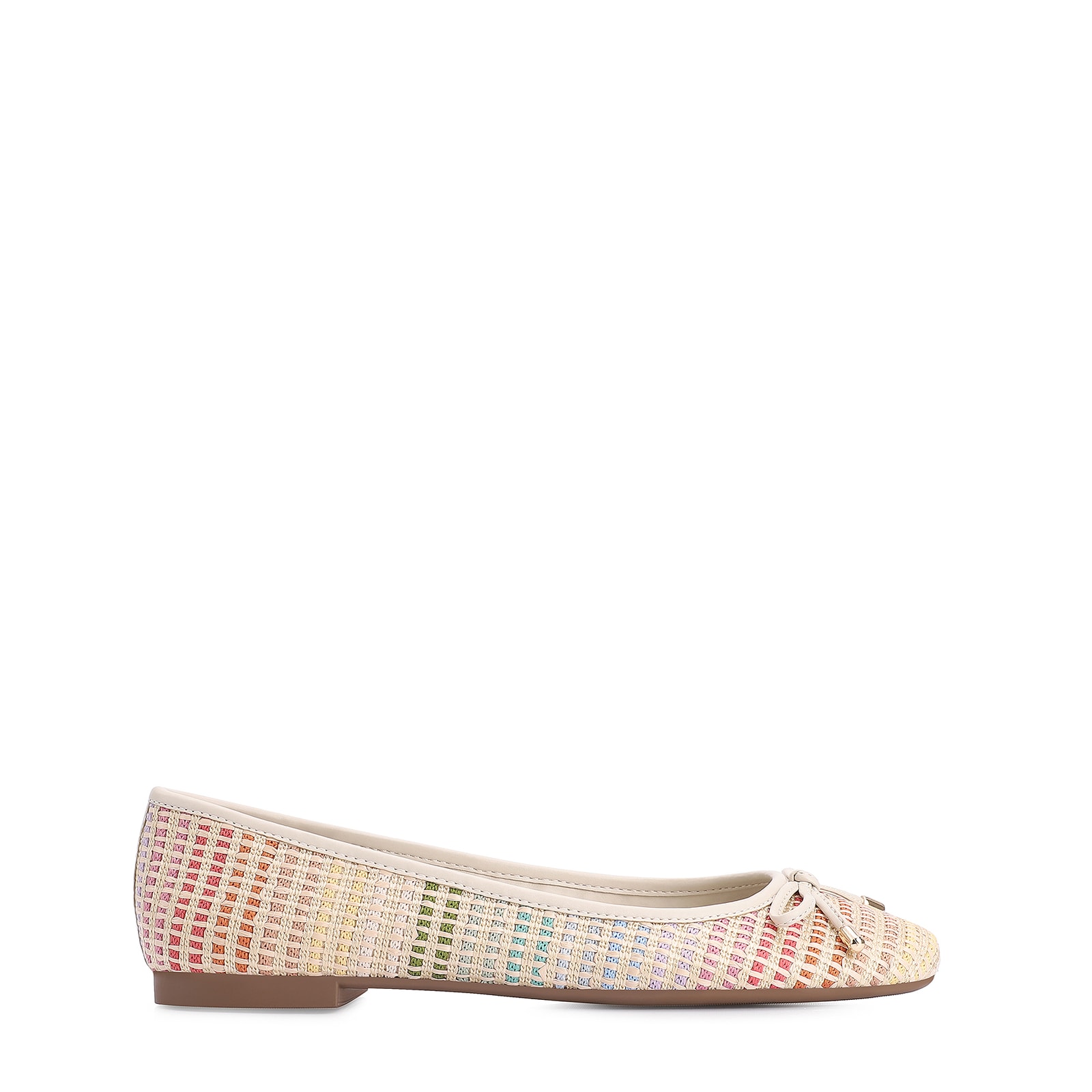 Sapatilha Laço Alt Off White/Ráfia Colorida