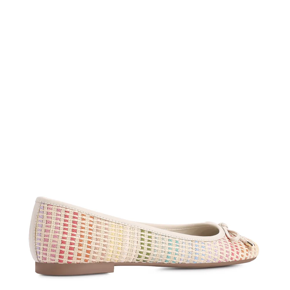 Sapatilha Laço Alt Off White/Ráfia Colorida - imagem 3