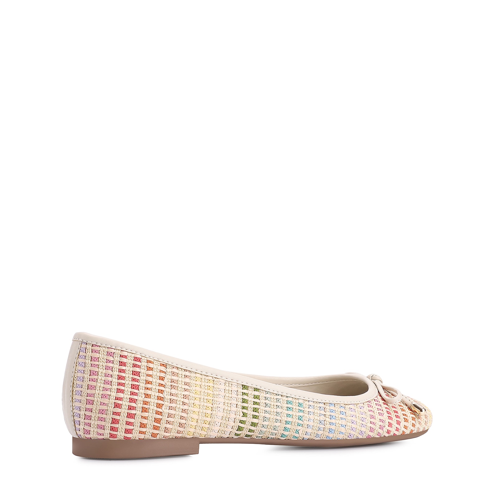 Sapatilha Laço Alt Off White/Ráfia Colorida
