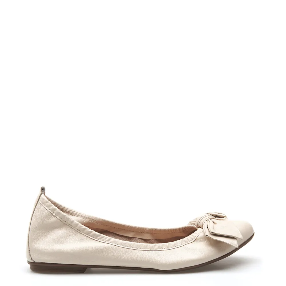 Sapatilha Laço Couro Off White - imagem 3