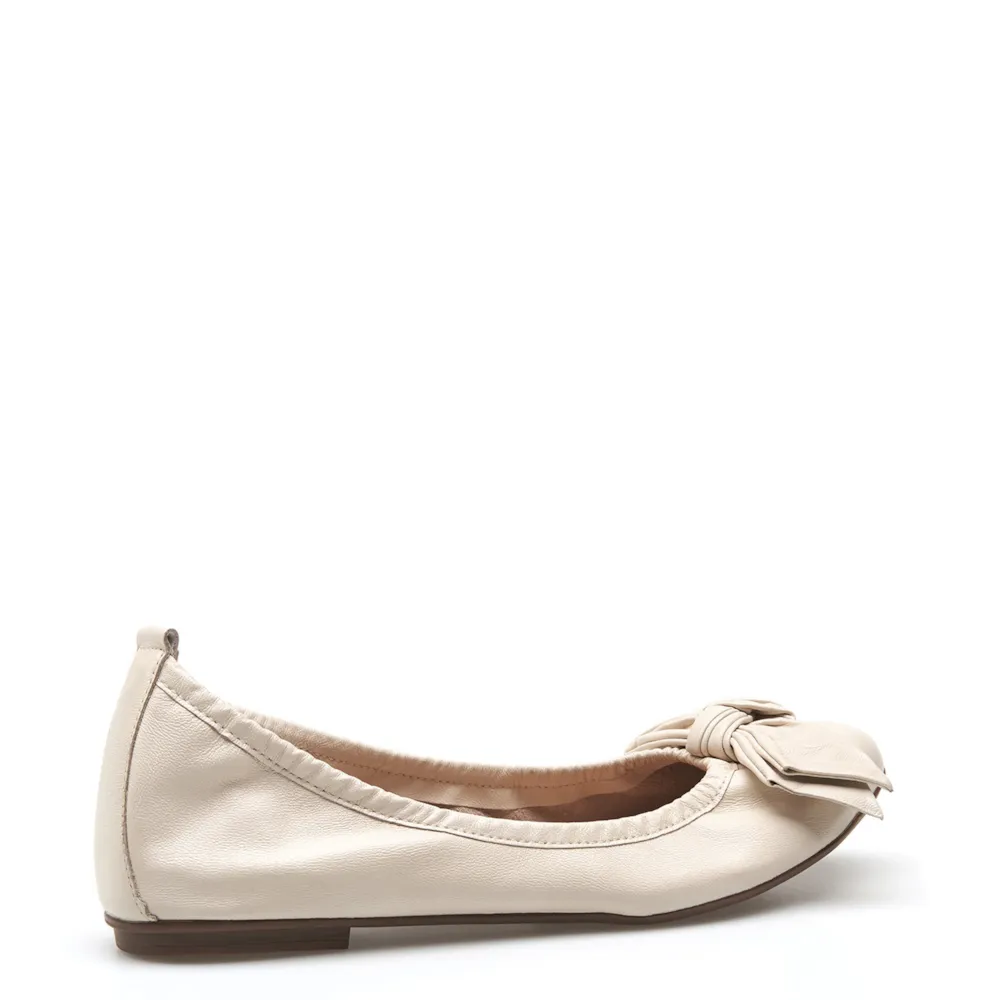 Sapatilha Laço Couro Off White - imagem 4