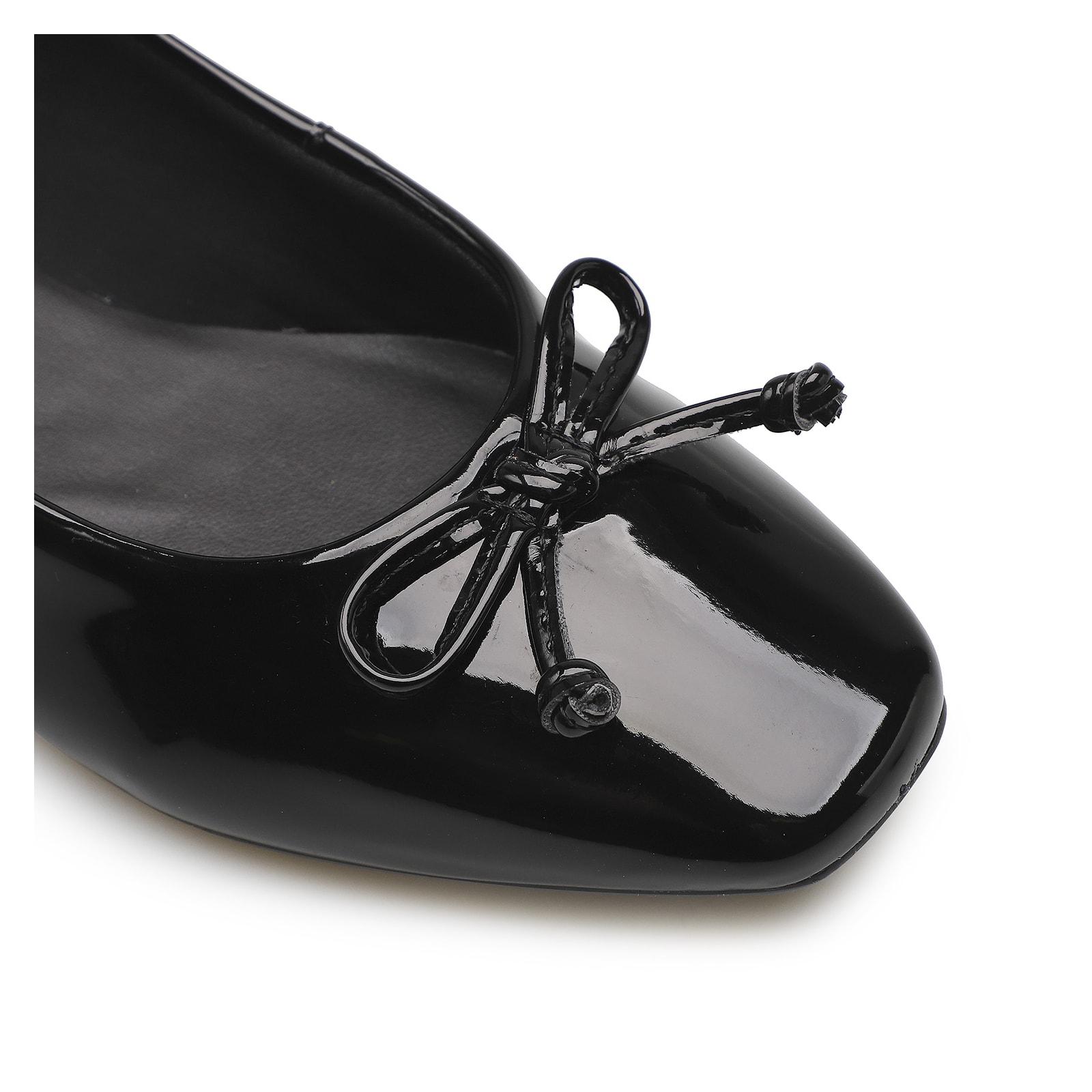 Sapatilha Laço Verniz Preto