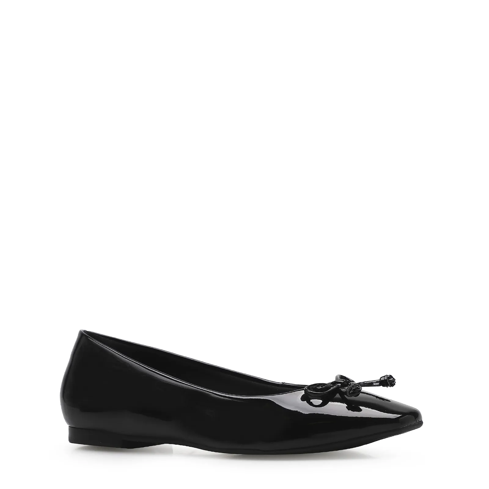 Sapatilha Laço Verniz Preto