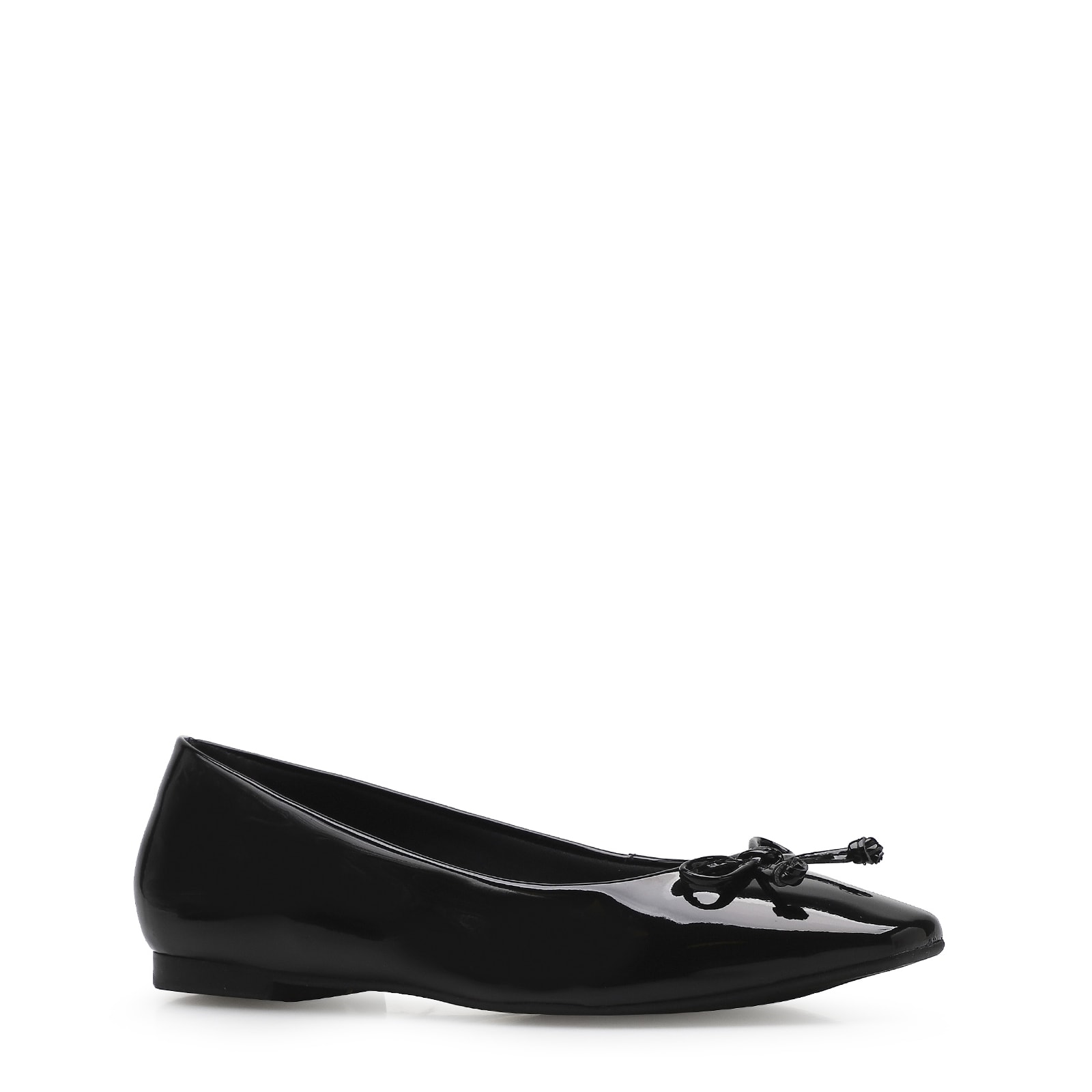 Sapatilha Laço Verniz Preto