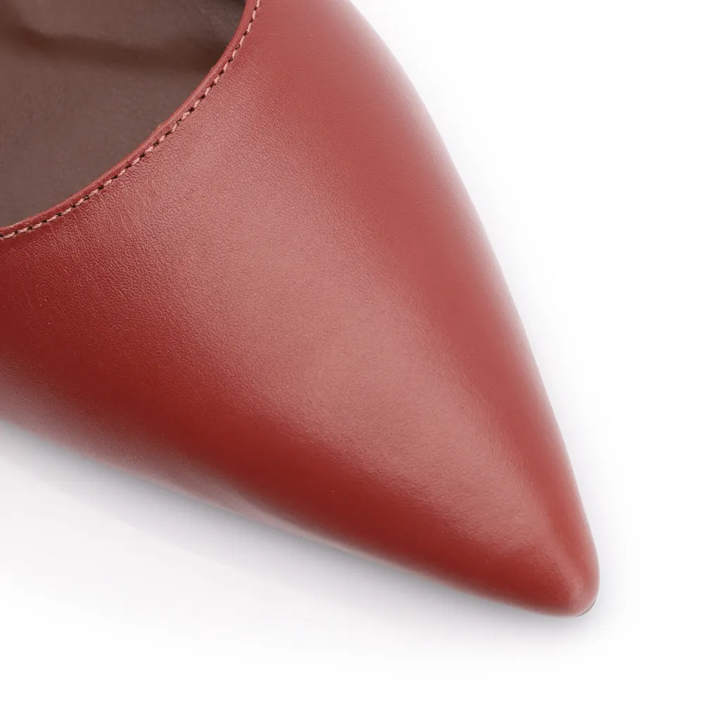 Sapatilha Lenço Couro Vermelho - imagem 6