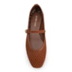 Sapatilha Marrom Claro Couro Nobuck Floater Perfuro Fivela - imagem 5
