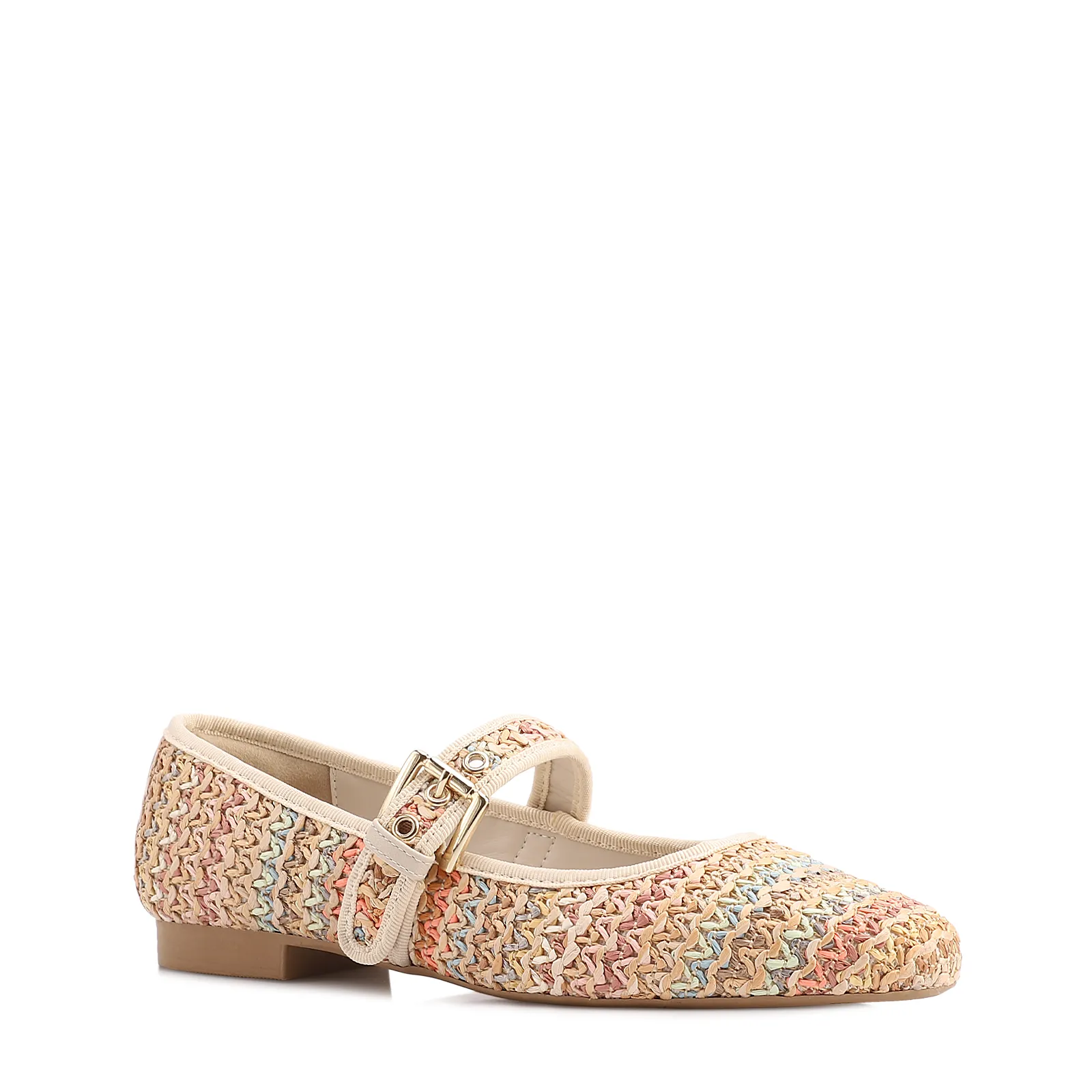 Sapatilha Off White Alt Acabamento Ráfia Multicolor