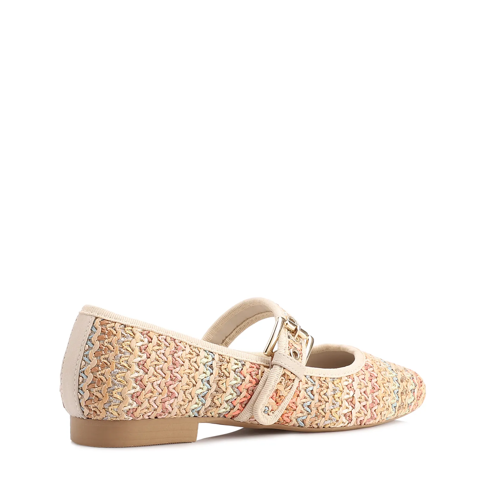 Sapatilha Off White Alt Acabamento Ráfia Multicolor