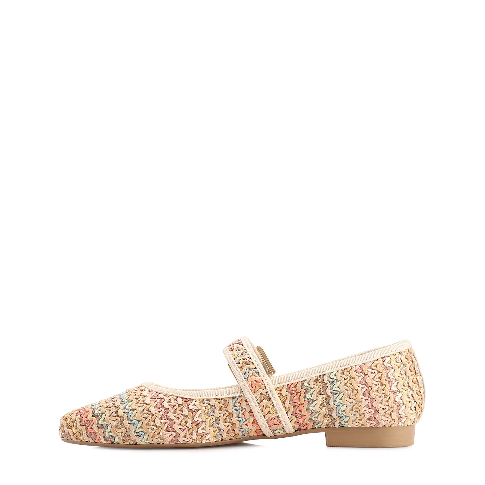 Sapatilha Off White Alt Acabamento Ráfia Multicolor