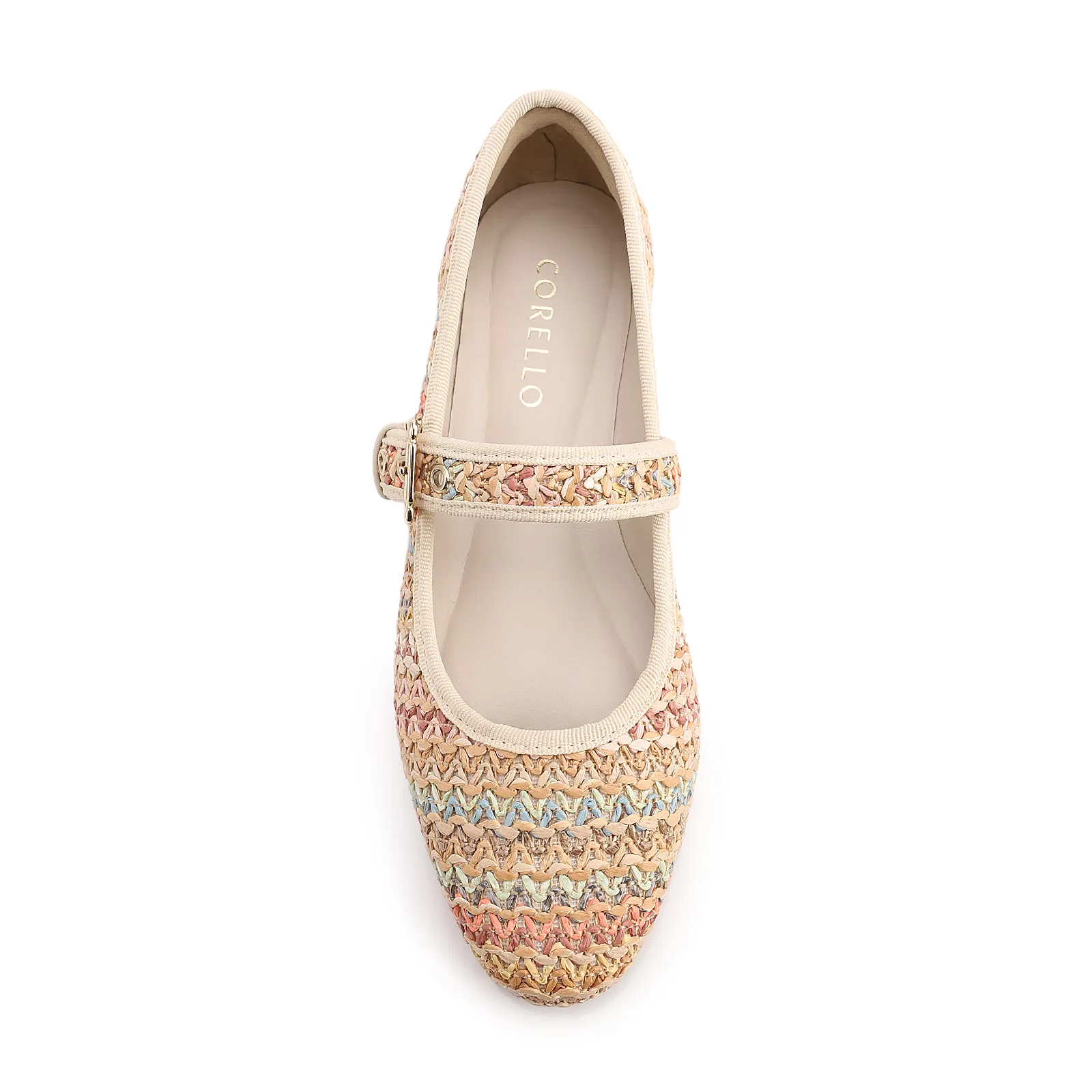 Sapatilha Off White Alt Acabamento Ráfia Multicolor