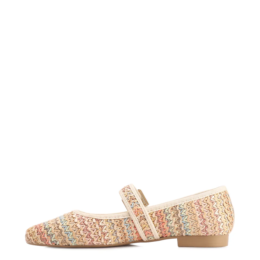 Sapatilha Off White Alt Acabamento Ráfia Multicolor - foto 5