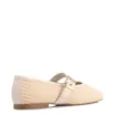 Sapatilha Off White Alt Ráfia Tramada Fivela Dourada - imagem 3